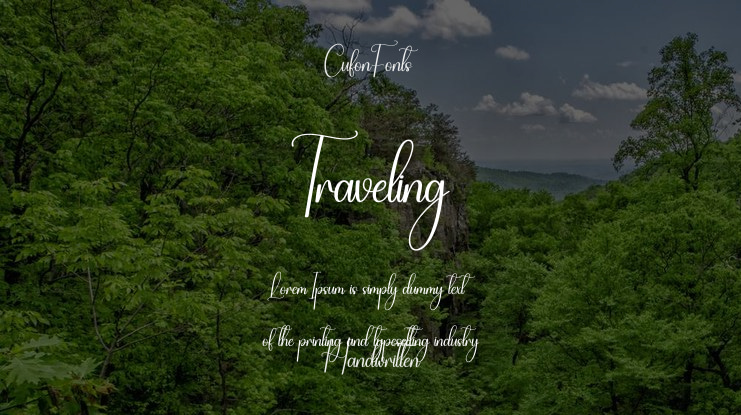 Traveling Font
