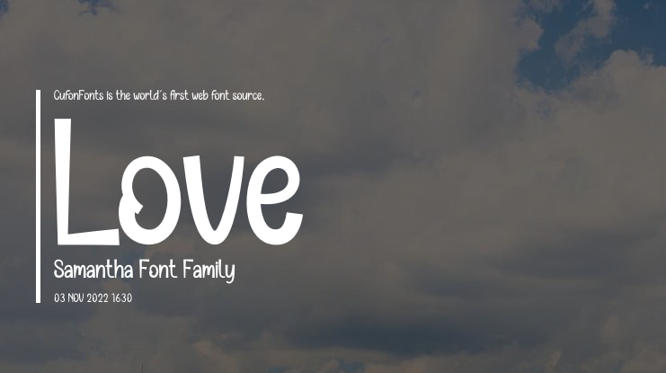 Love Samantha Font
