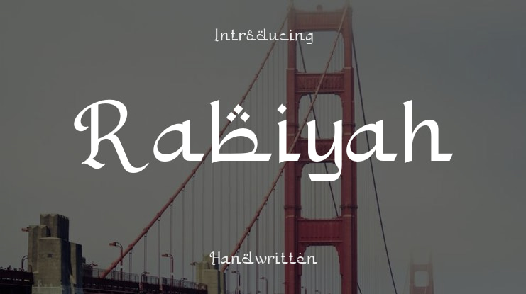 Rabiyah Font