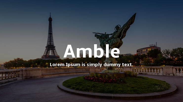 Amble Font Family