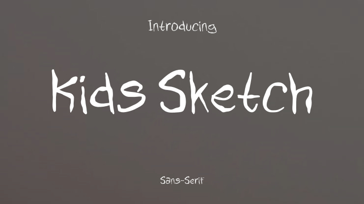 Kids Sketch Font