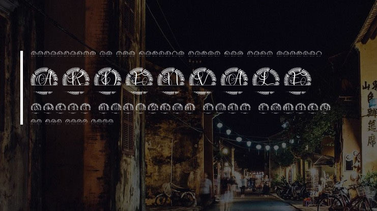 Ardenvale Split Monogram Font