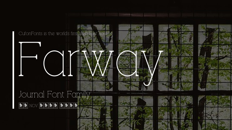 Farway Journal Font