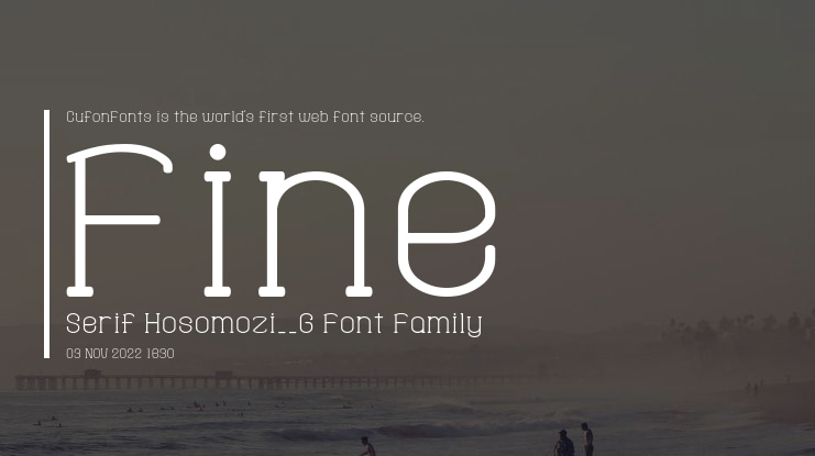 Fine Serif Hosomozi__G Font