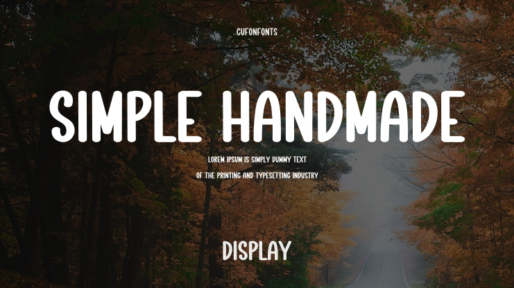 Simple Handmade Font