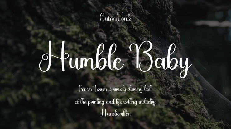 Humble Baby Font