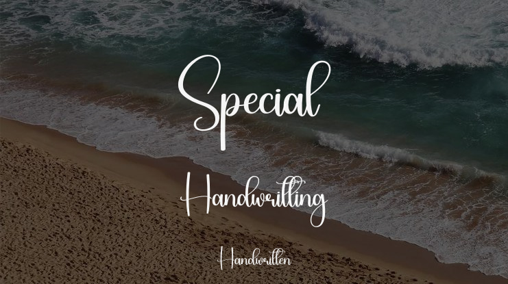 Special Handwritting Font