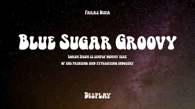 Blue Sugar Groovy Font