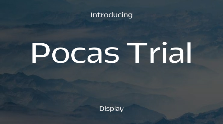 Pocas Trial Font Family