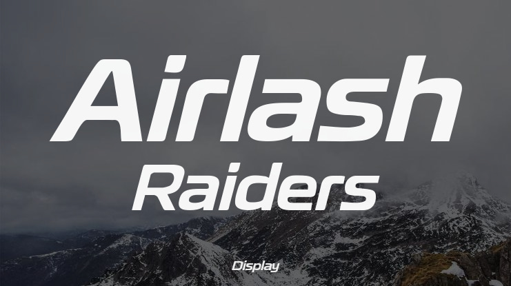 Airlash Raiders Font