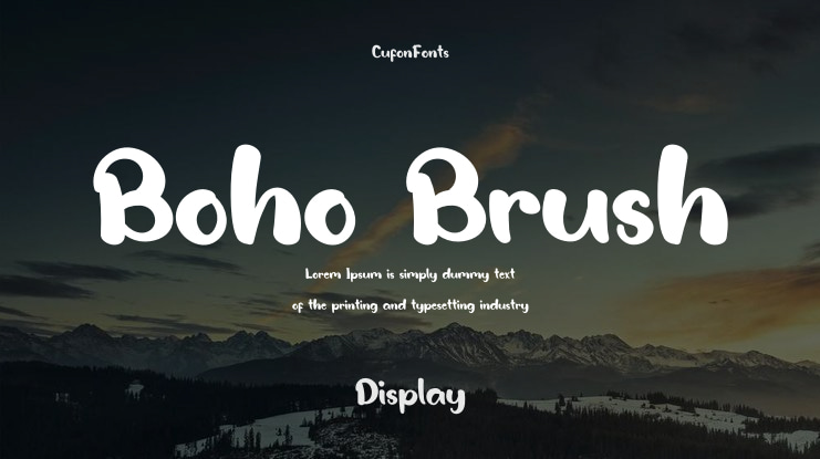 Boho Brush Font