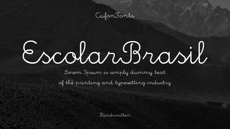EscolarBrasil Font Family
