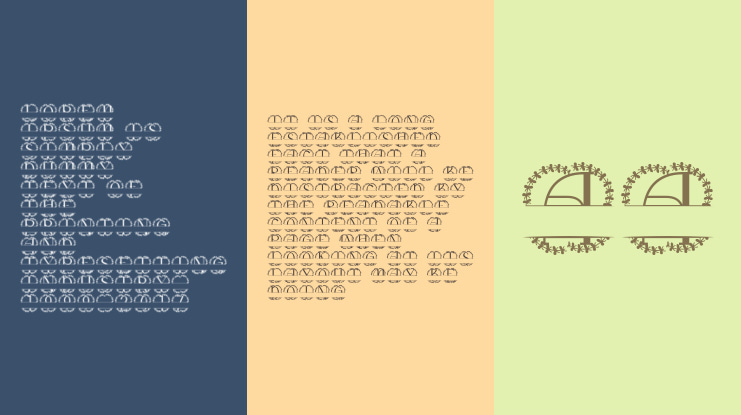 Caravine Split Monogram Font
