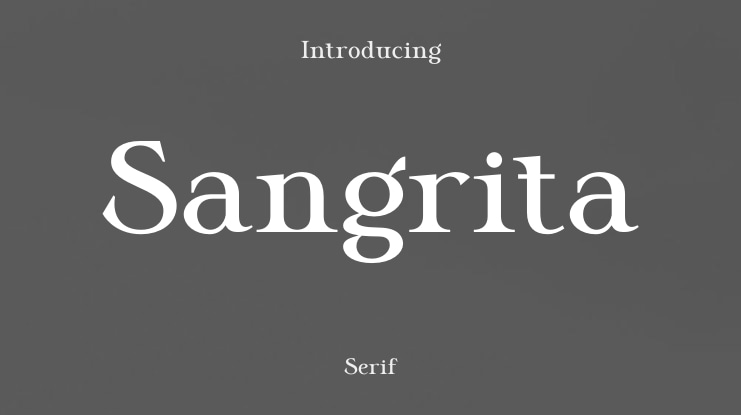 Sangrita Font