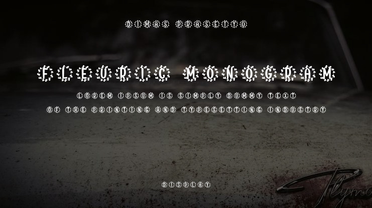 Fleuric Monogram Font