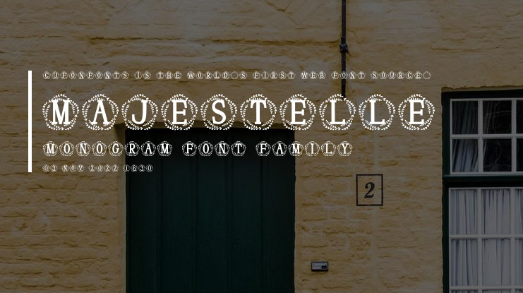 Majestelle Monogram Font