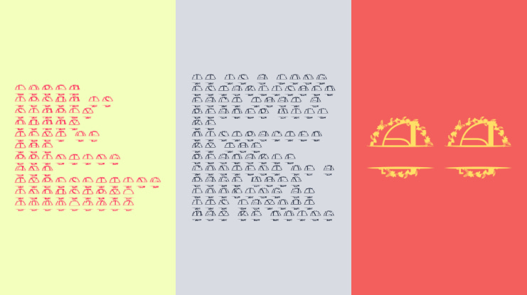 Florcrest Split Monogram Font