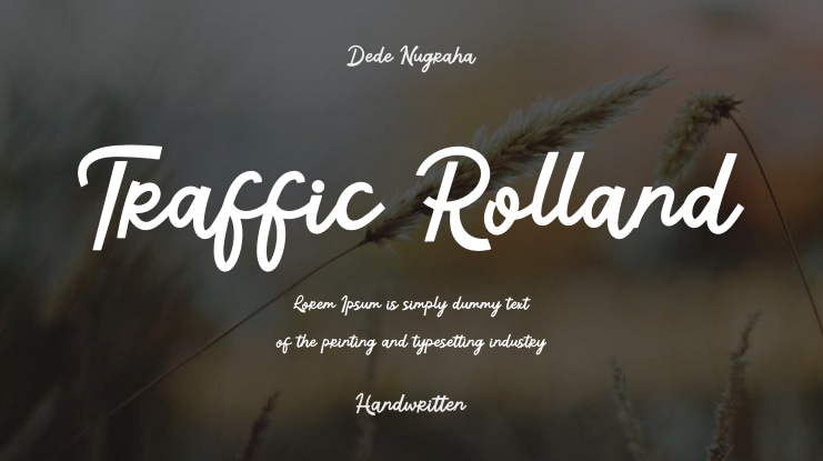 Traffic Rolland Font