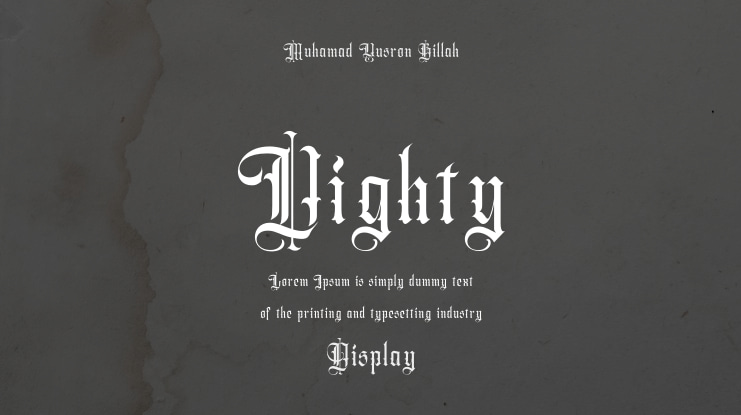 Vighty Font