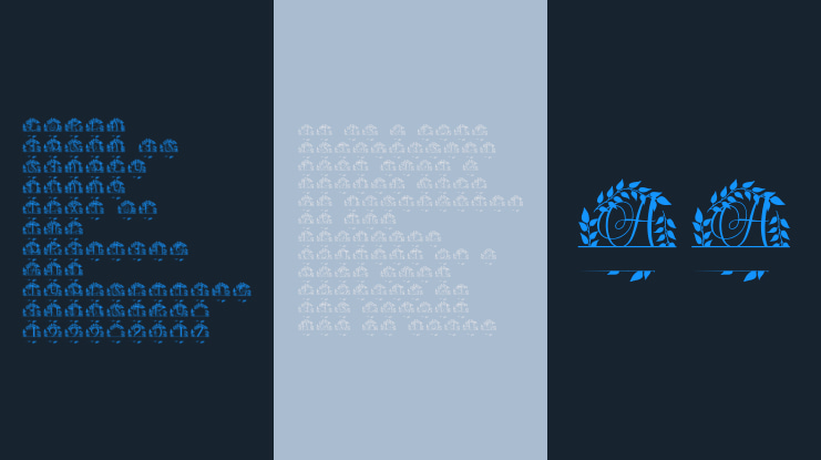 Monarcelle Split Monogram Font