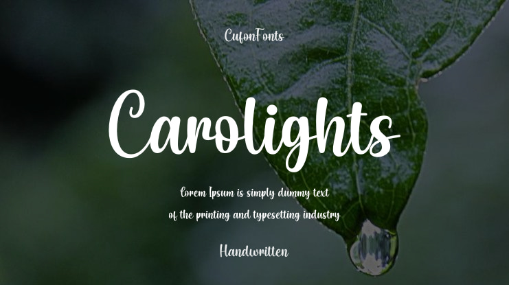 Carolights Font