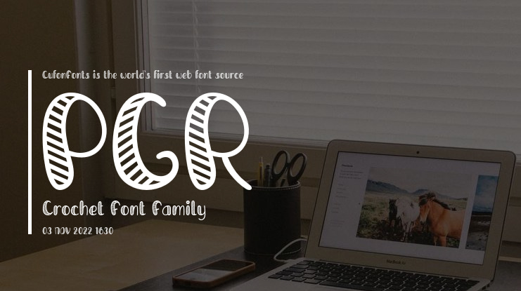 PGR Crochet Font