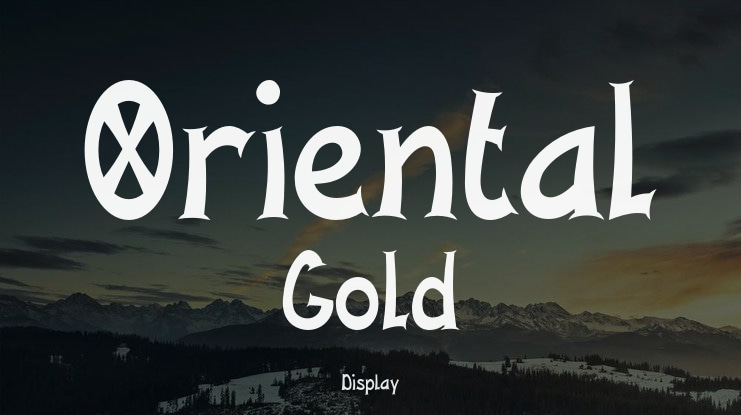 Oriental Gold Font