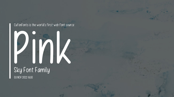 Pink Sky Font