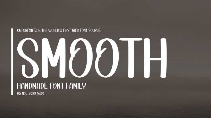 Smooth Handmade Font