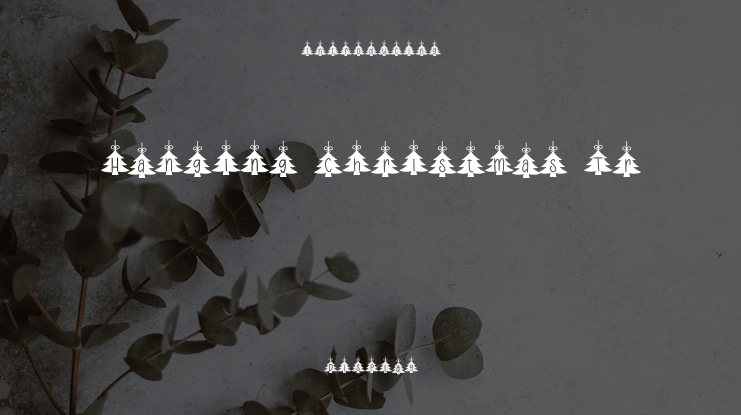 Hanging Christmas Tr Font