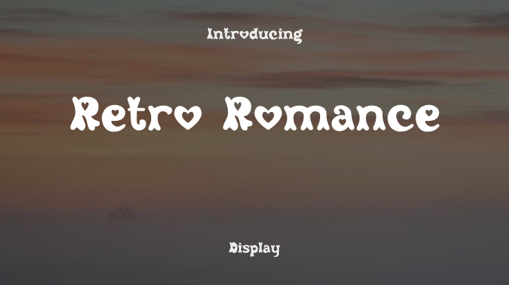 Retro Romance Font