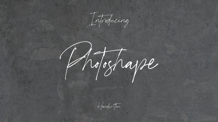 Photoshape Font