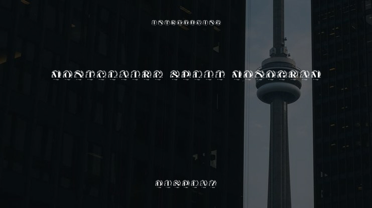 Montclaire Split Monogram Font