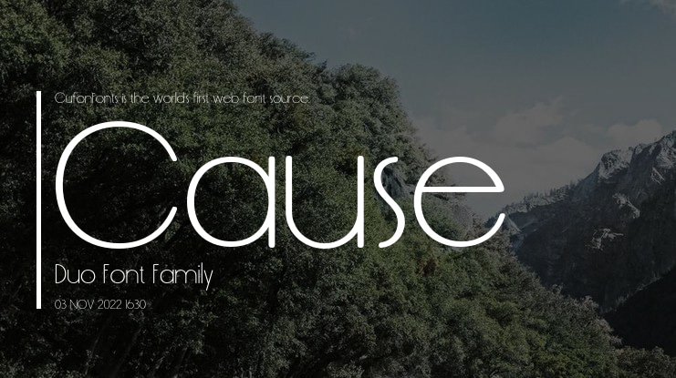 Cause Duo Font