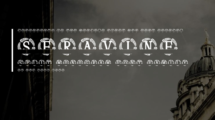 Seravine Split Monogram Font