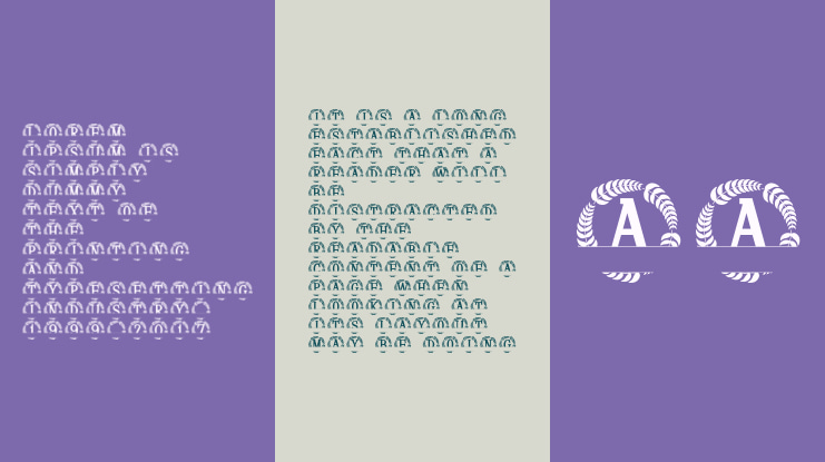 Seravine Split Monogram Font