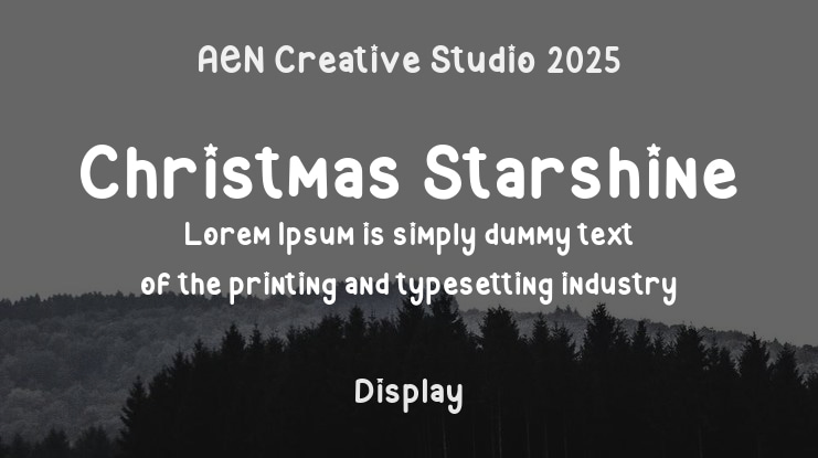 Christmas Starshine Font
