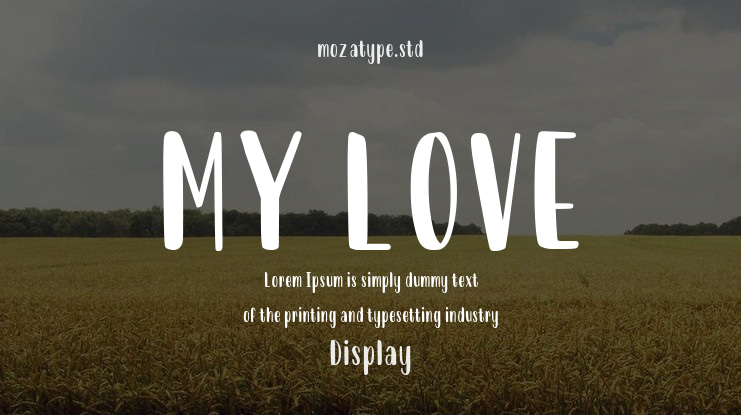 MY LOVE Font