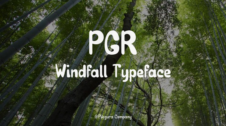 PGR Windfall Font