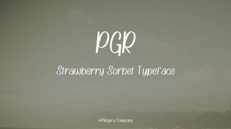 PGR Strawberry Sorbet Font