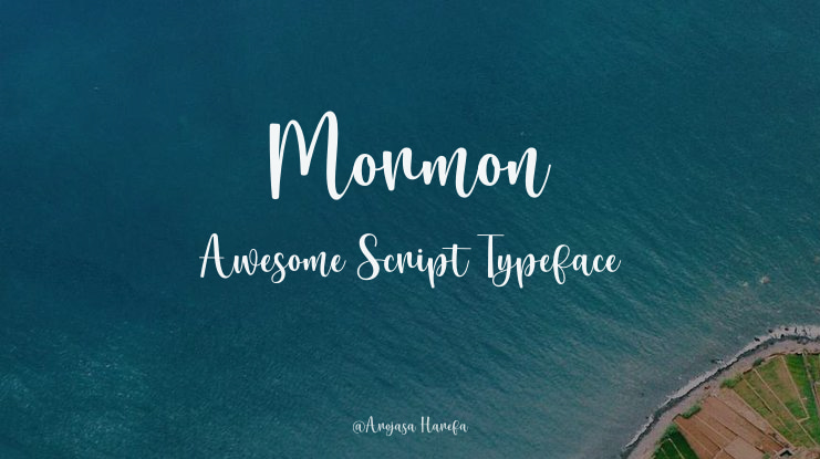 Mormon Awesome Script Font Family