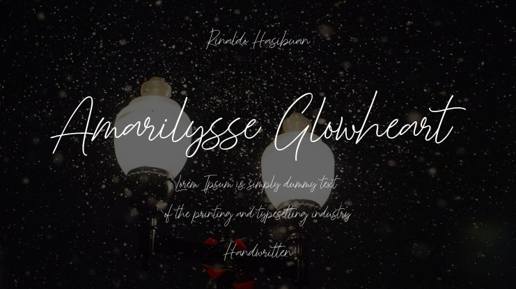 Amarilysse Glowheart Font