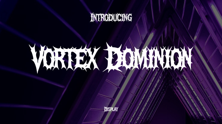 Vortex Dominion Font