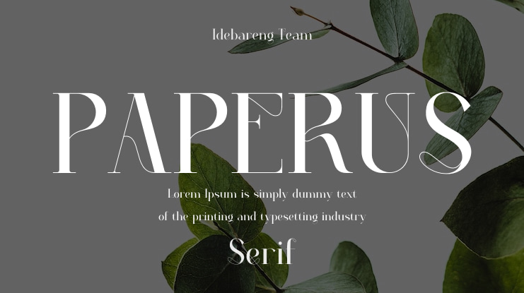 PAPERUS Font