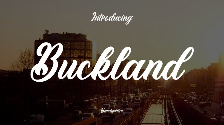 Buckland Font