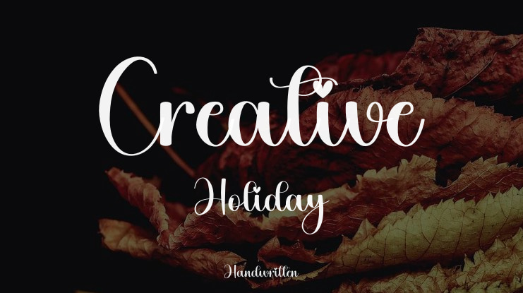 Creative Holiday Font