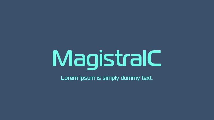 MagistralC Font Family
