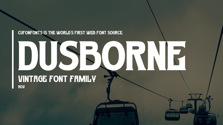 Dusborne Vintage Font