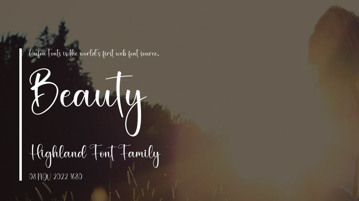 Beauty Highland Font