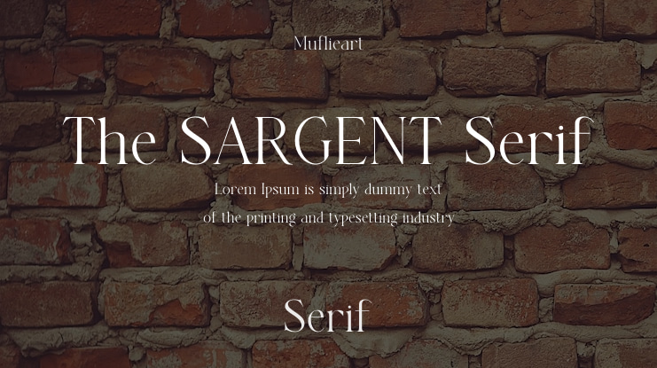 The SARGENT Serif Font Family